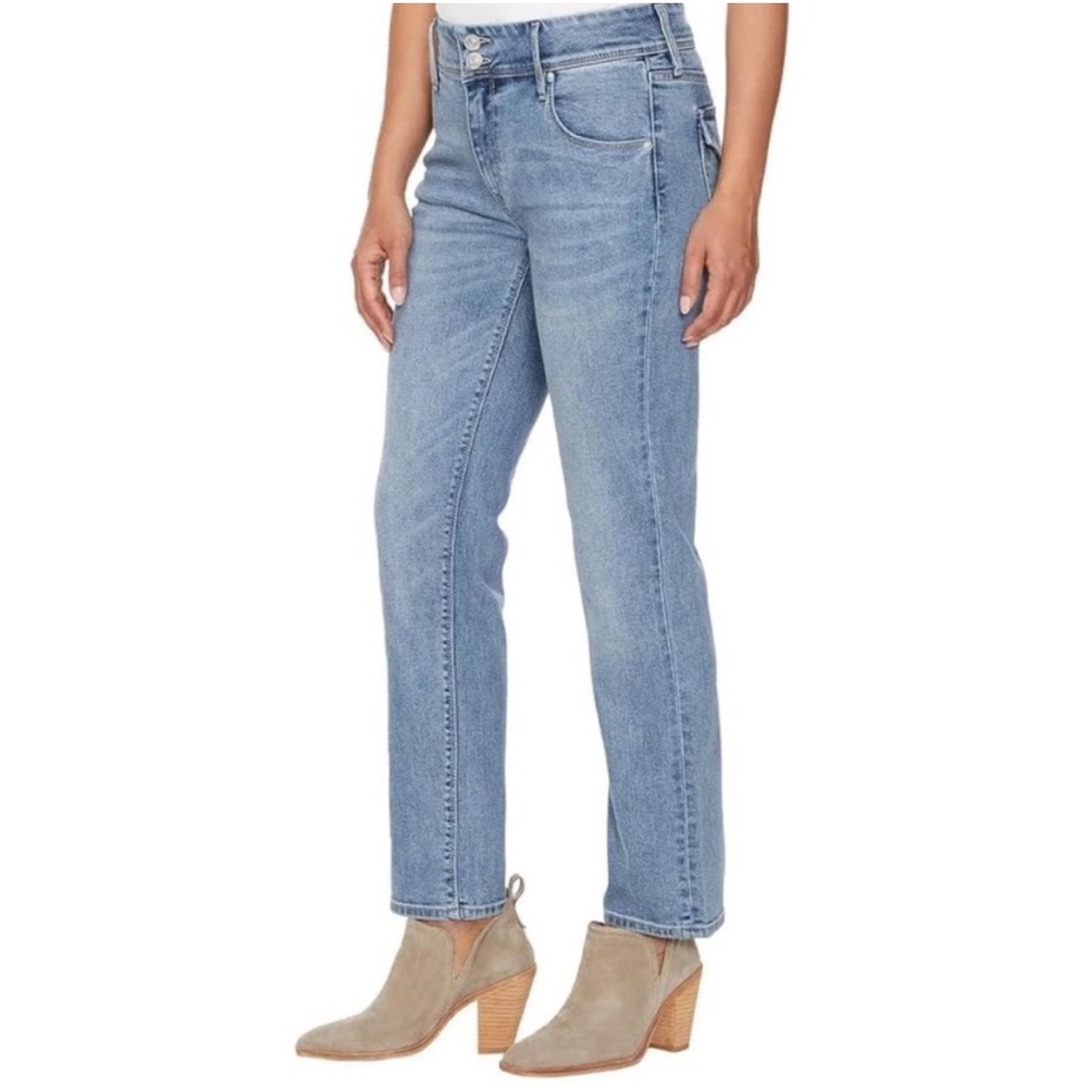 Hudson Flap Pocket Straight Leg Jeans Womens Size 6 Icy Blue H0524-01 - Picture 3 of 11